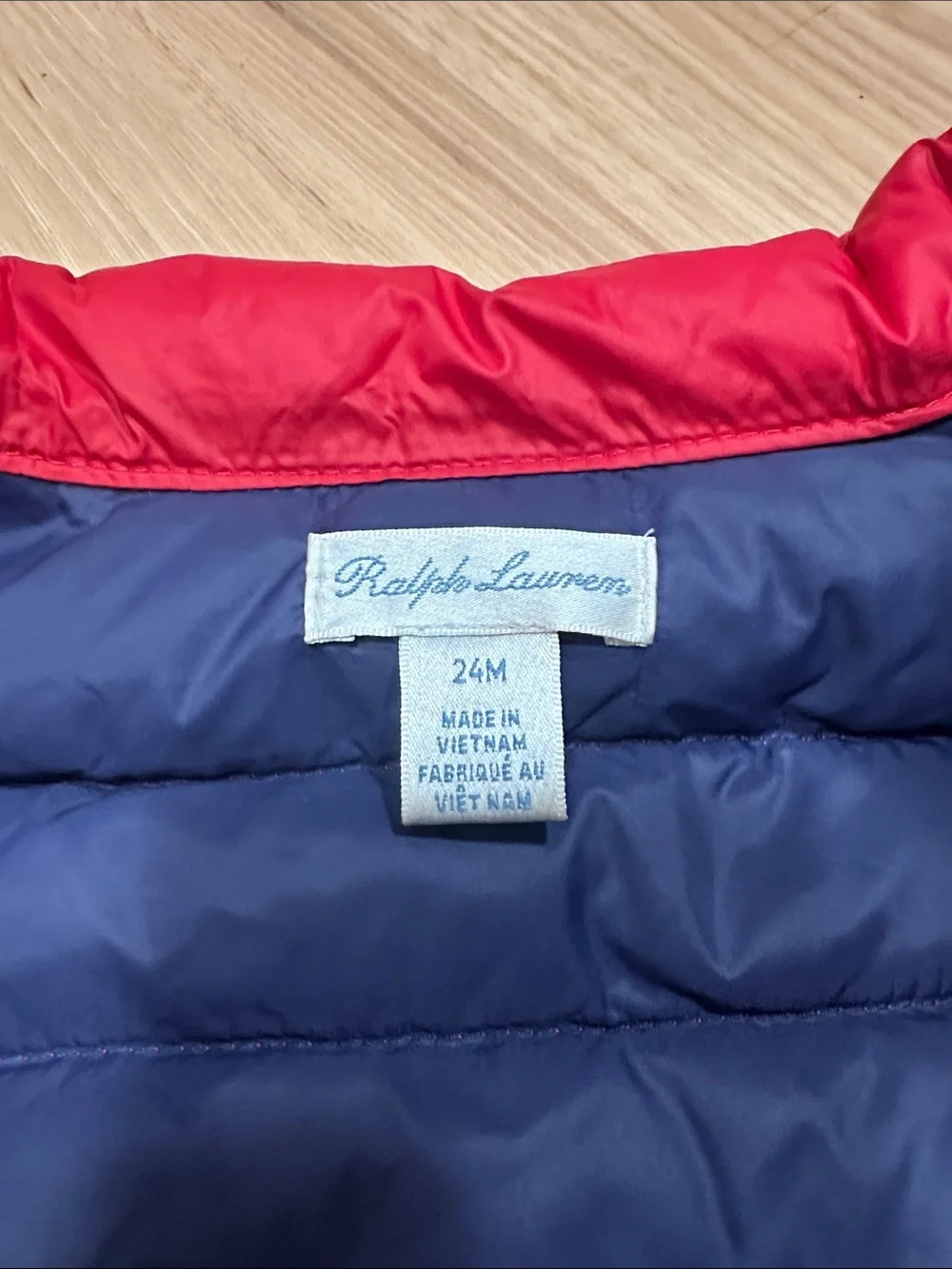 Ralph Lauren Red Quilted Puffer Jacket for Kids